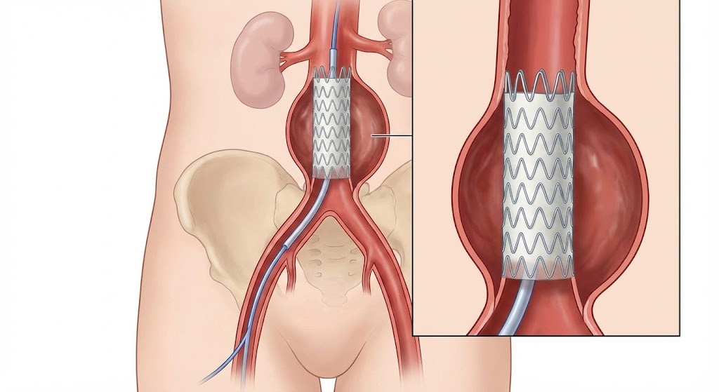 ثورة القسطرة التداخلية: علاج تمدد الشريان بدون شق جراحي (EVAR)
