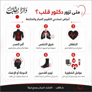 متى تحتاج إلى زيارة دكتور قلب