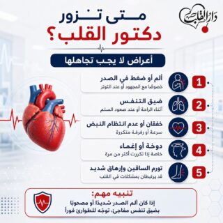 متى تحتاج إلى زيارة دكتور قلب متخصص؟