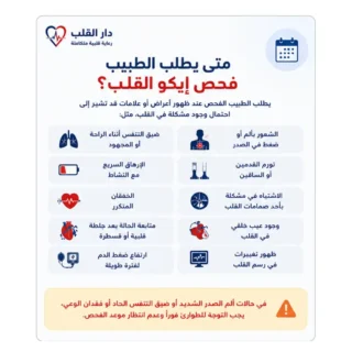 متى_يطلب_الطبيب_ايكو_القلب