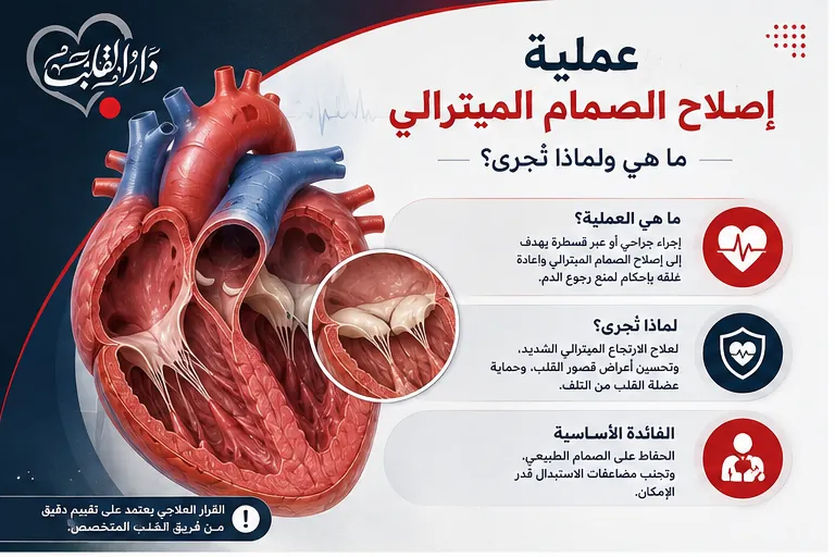 ما هي عملية إصلاح الصمام الميترالي؟