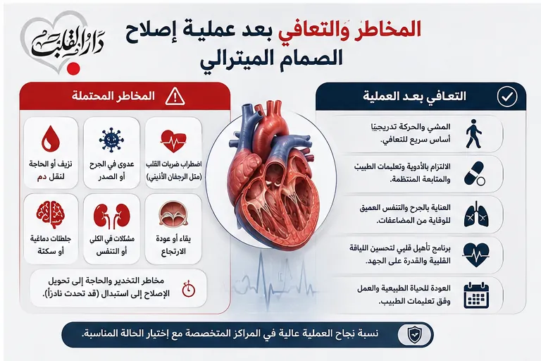التعافي بعد عملية إصلاح الصمام الميترالي